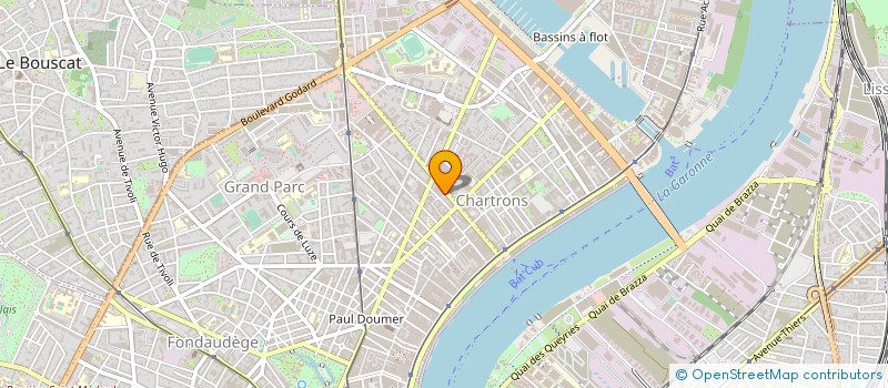 localisation de l'entreprise SCM GROUPE MEDICAL DES CHARTRONS à BORDEAUX