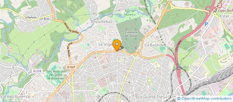 localisation de l'entreprise SCM GROUPE MEDICAL DU VIGENAL à LIMOGES