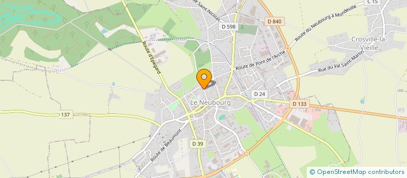 localisation de l'entreprise SCM GROUPE MEDICAL GUILBERT  LE NEUBOURG