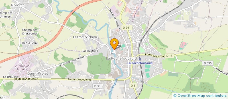 localisation de l'entreprise SCM GROUPE MEDICAL LA ROCHEFOUCAULD à RIVIERES