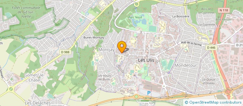 localisation de l'entreprise SCM GROUPE MEDICAL LES AMONTS à LES ULIS
