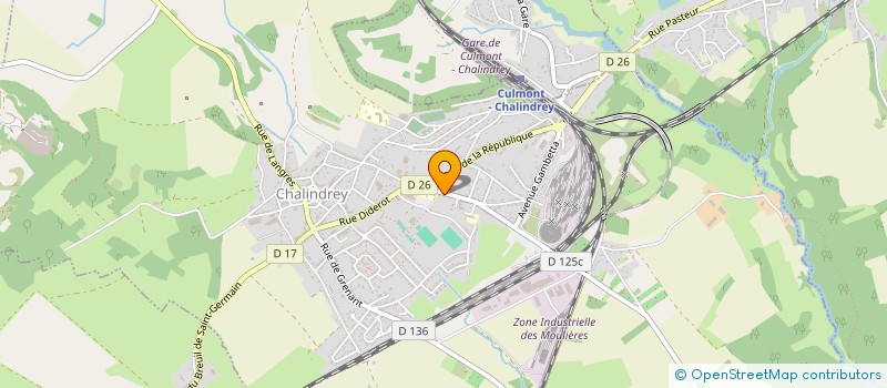 localisation de l'entreprise SCM GROUPE MEDICAL PARAMEDICA CHALINDREY à CHALINDREY