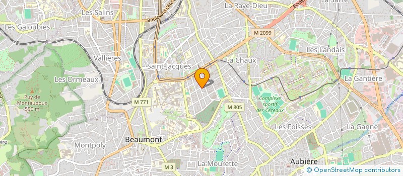 localisation de l'entreprise SCM GROUPE MEDICAL PASTEUR à CLERMONT-FERRAND