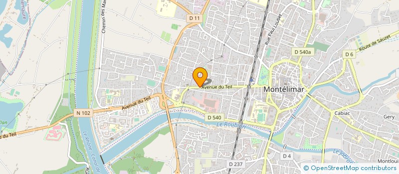 localisation de l'entreprise SCM GROUPE MEDICAL RABELAIS  MONTELIMAR