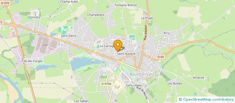 localisation de l'entreprise SCM GROUPE MEDICAL SAINT NAZAIRE à BOURBON-LANCY