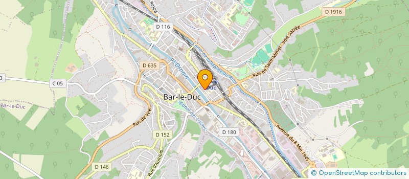 localisation de l'entreprise SCM GROUPE MEDICAL THEURIET à BAR-LE-DUC