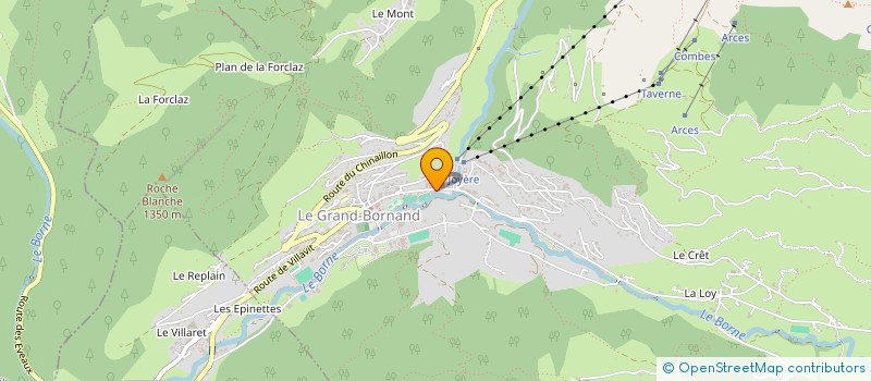 localisation de l'entreprise SCM GROUPE MEDICALE LA POINTE PERCEE  LE GRAND-BORNAND