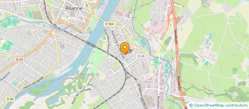 localisation de l'entreprise SCM GROUPE PARAMEDICAL à LE COTEAU