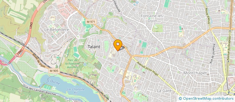 localisation de l'entreprise SCM GROUPE PARAMEDICAL LES FASSOLLES à TALANT
