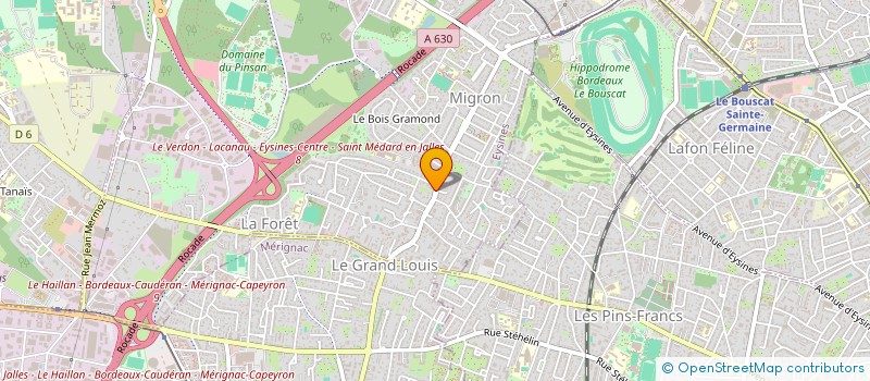 localisation de l'entreprise SCM GUERIN CORET à EYSINES