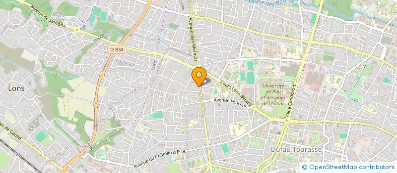 localisation de l'entreprise SCM GUEUNET-TOULET à BILLERE