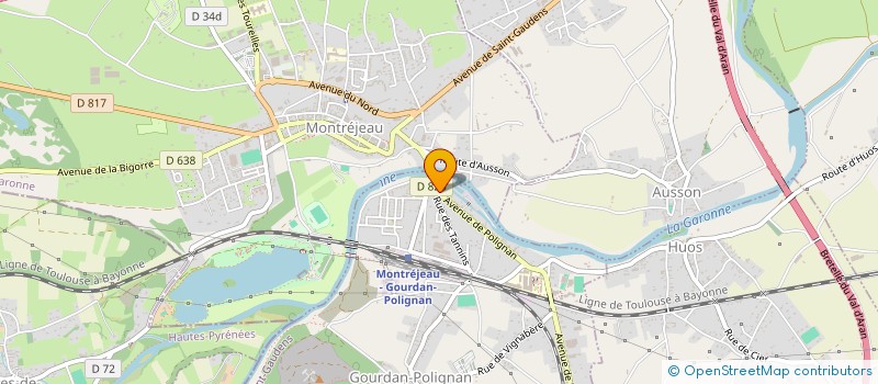 localisation de l'entreprise SCM GUIARD - FERNANDEZ, INFIRMIERES  GOURDAN-POLIGNAN