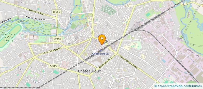 localisation de l'entreprise SCM GUILLON PENET SECARDIN à CHATEAUROUX