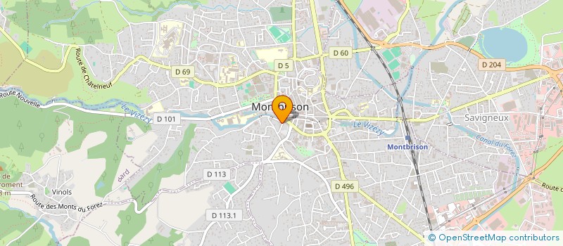 localisation de l'entreprise SCM GUILLOT - DUPUY  MONTBRISON