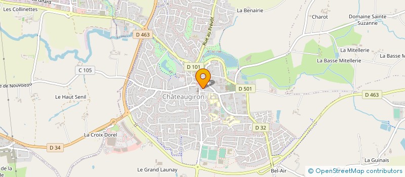 localisation de l'entreprise SCM GUINET ROUSSEL  CHATEAUGIRON