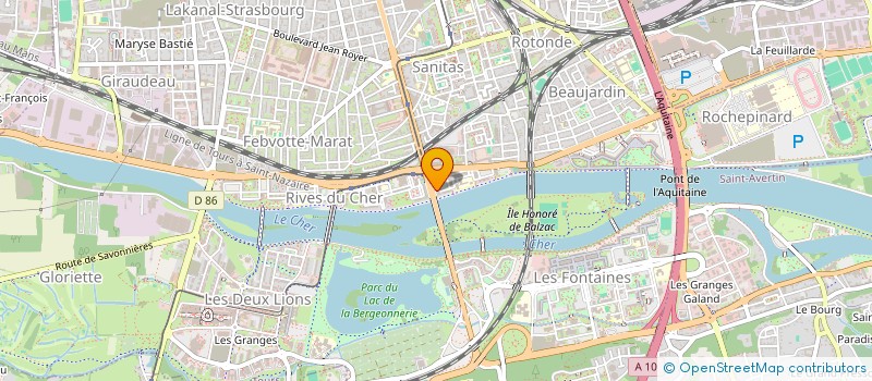 localisation de l'entreprise SCM GUIRALOU-GAY ET ROBIN  TOURS