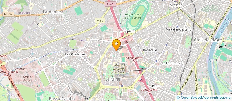 localisation de l'entreprise SCM GUIRAUD PRIGENT LEPINE à TOULOUSE