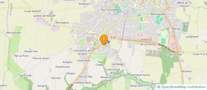 localisation de l'entreprise SCM GUISSBEACH  LE FOLGOET