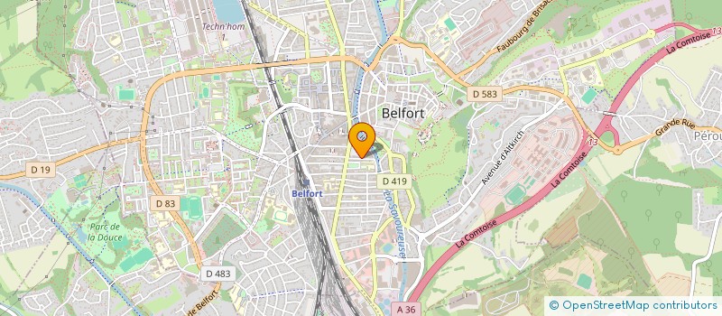 localisation de l'entreprise SCM GUR - MERMET  BELFORT
