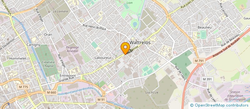localisation de l'entreprise SCM GUYOT DELEMOTTE à WATTRELOS