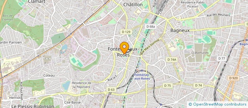 localisation de l'entreprise SCM GYNECOLOGIE OBSTETRIQUE JAURES à FONTENAY-AUX-ROSES