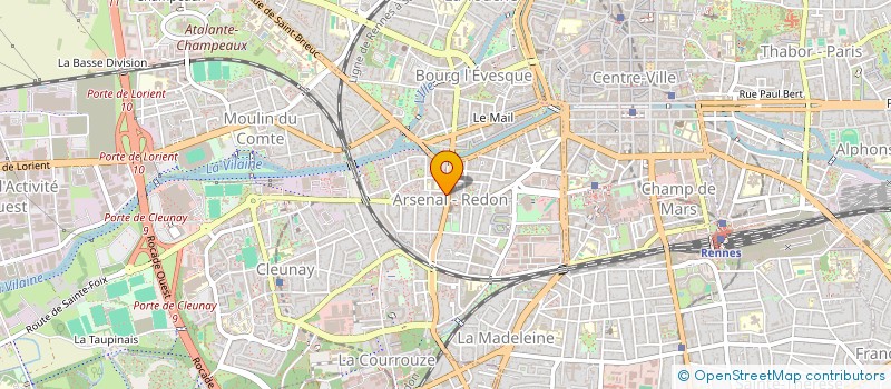 localisation de l'entreprise SCM GYNECOLOGIE OBSTETRIQUE MABILAIS à RENNES