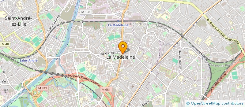 localisation de l'entreprise SCM GYNECOLOGIE SAINT-MAUR à LA MADELEINE