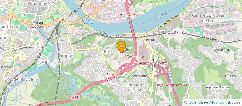 localisation de l'entreprise SCM GYNOBS  BAYONNE