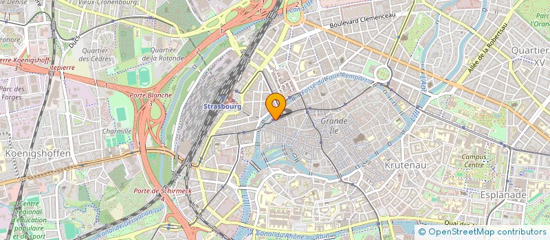 localisation de l'entreprise SCM H.D.W. à STRASBOURG
