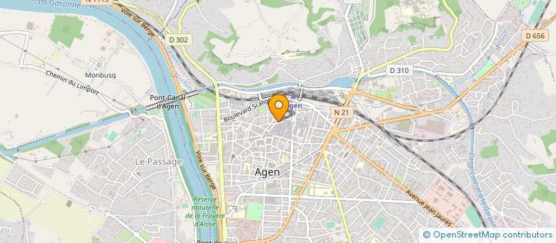 localisation de l'entreprise SCM HABITAT  AGEN