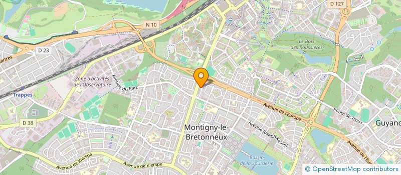 localisation de l'entreprise SCM HARMONIALES MEDICAL  MONTIGNY LE BRETONNEUX