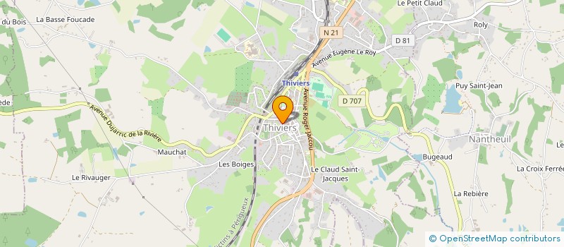 localisation de l'entreprise SCM HAUGUEL HYVOZ  THIVIERS