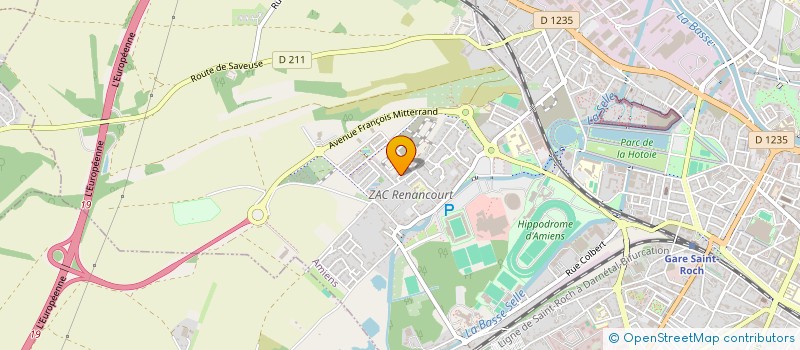 localisation de l'entreprise SCM HGE2 EUROPE à AMIENS