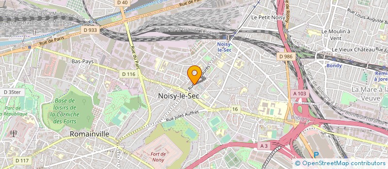 localisation de l'entreprise SCM HIPPOCRATE CABINET PEDIATRES à NOISY-LE-SEC