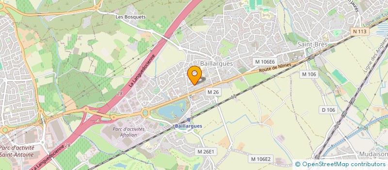 localisation de l'entreprise SCM HIPPOLYTE MP ET PRATS-MARTINEZ P à BAILLARGUES