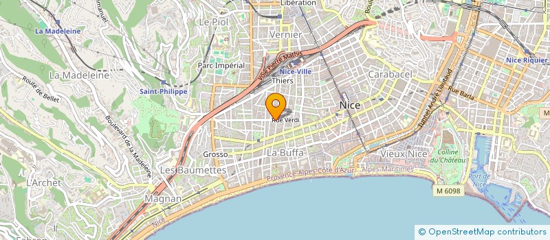 localisation de l'entreprise SCM HOLLOS PARIENTI à NICE