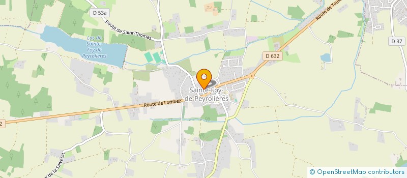 localisation de l'entreprise SCM HORIZON  SAINTE-FOY-DE-PEYROLIERES