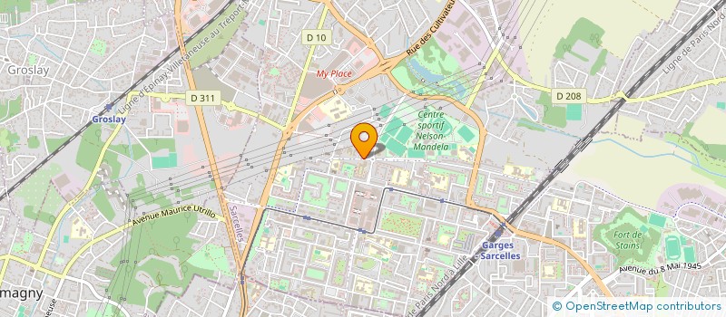 localisation de l'entreprise SCM HOSPI à SARCELLES