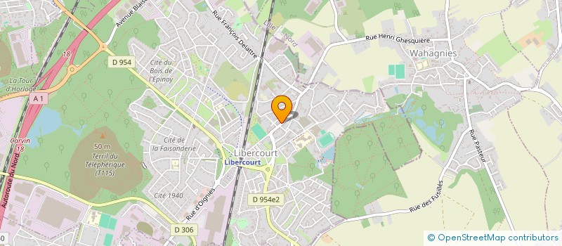 localisation de l'entreprise SCM HOTTIN ET  KIMPE KINESITHERAPEUTES  LIBERCOURT