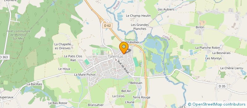 localisation de l'entreprise SCM HOULLIER PATIER LE DOEUFF  MONTFORT-SUR-MEU