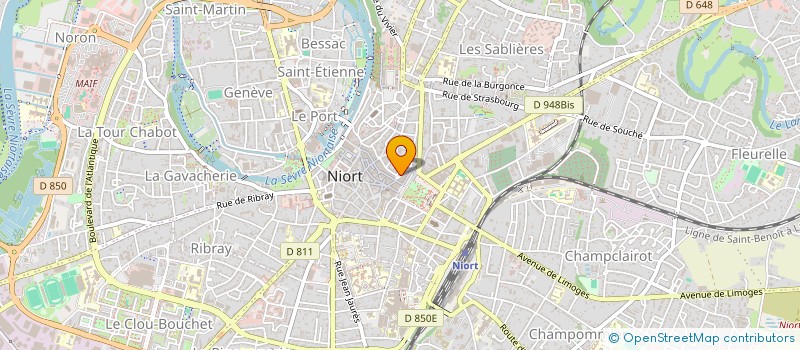 localisation de l'entreprise SCM HT2F à NIORT
