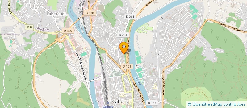 localisation de l'entreprise SCM HUBERT RUQUET  CAHORS