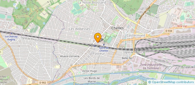 localisation de l'entreprise SCM HUBY SUFFERT à CHELLES