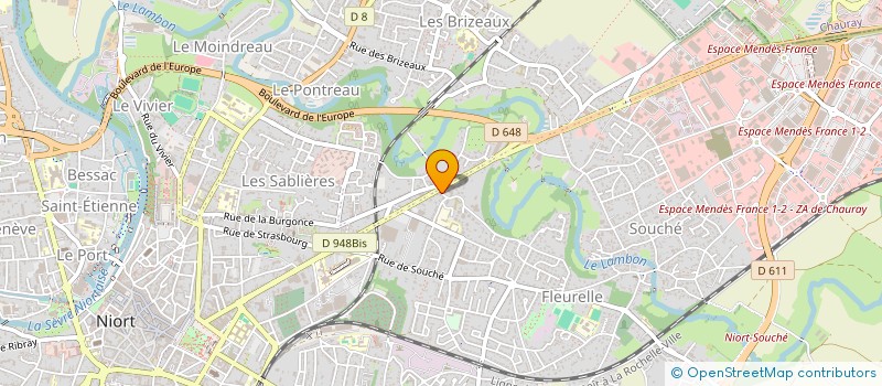 localisation de l'entreprise SCM HUGIN à NIORT