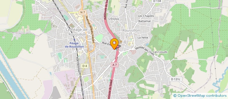 localisation de l'entreprise SCM HYDRO-KINE  ROUSSILLON