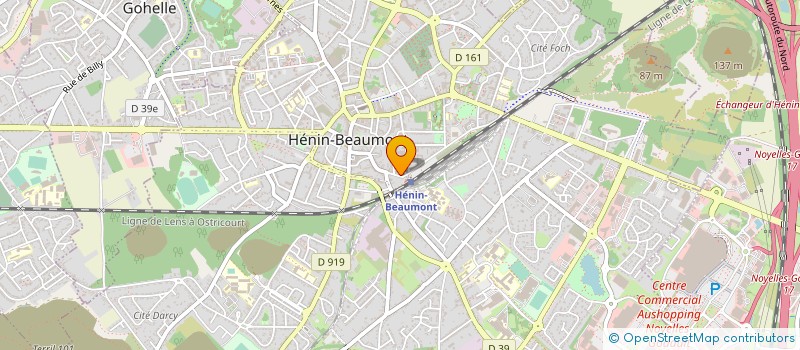 localisation de l'entreprise SCM HYPER-HYPO  HENIN-BEAUMONT