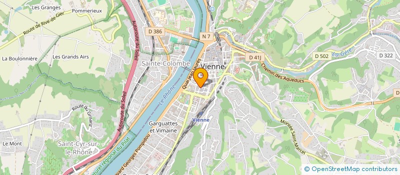 localisation de l'entreprise SCM IMAGERIE MEDICALE LIBERALE VIENNOISE à VIENNE