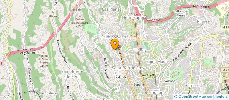 localisation de l'entreprise SCM IMAGERIE MEDICALE NICE NORD à NICE
