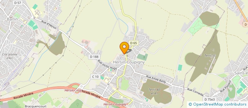 localisation de l'entreprise SCM IN FINE à HERSIN-COUPIGNY