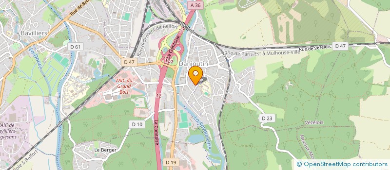 localisation de l'entreprise SCM INFIRMIERES D.E. à DANJOUTIN